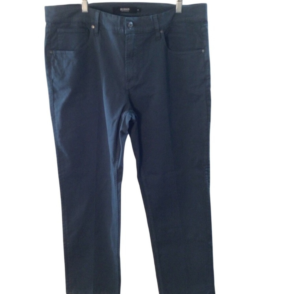 Hudson Blake Slim Straight Mens Green Chinos Pants Size 38